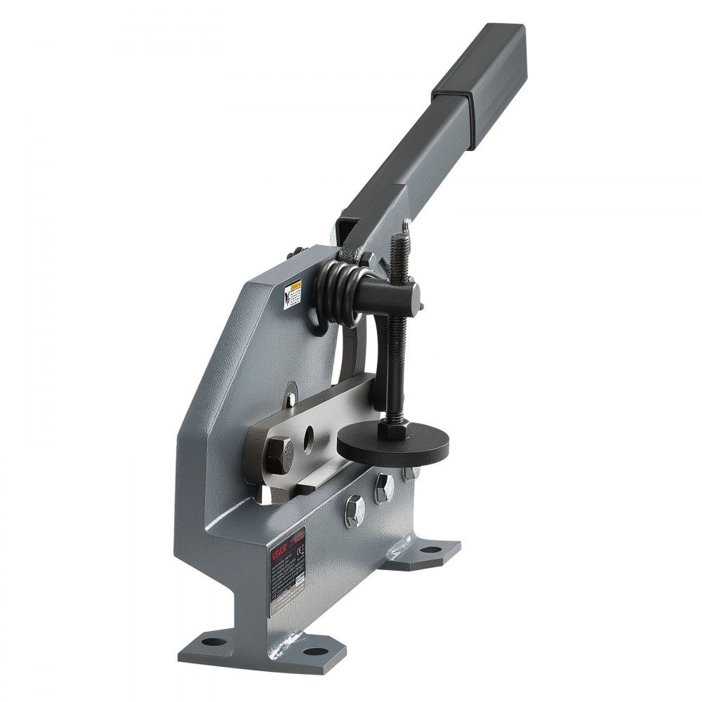 Handhebelschere 155 mm, Blechschere, Schlagschere mit massivem Stahlrahmen, Stahlblechschere mit verlängertem Griff zum Schneiden von Stahl, Kupfer, Bewehrungsstahl & Aluminium