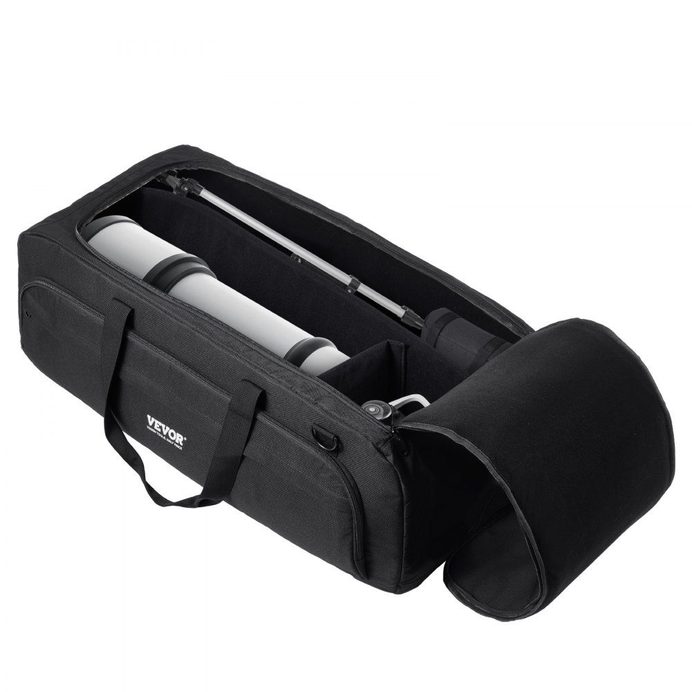 Sac de transport pour télescope, sac de transport pour télescope de 770 mm avec boucles fixes, plusieurs poches et séparateur amovible pour télescopes, sac de transport pour télescope pour sécuriser le tube optique et le trépied