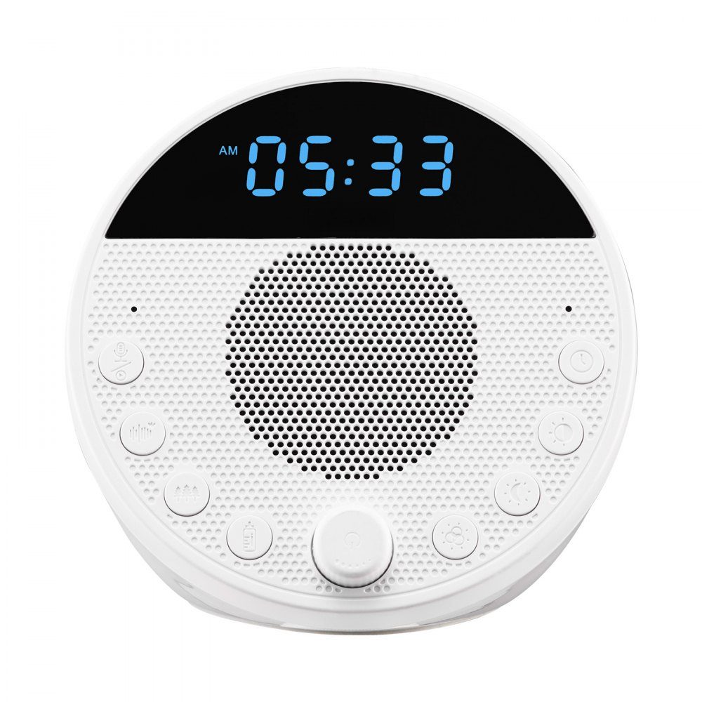 Sleep Aid, White Noise Device, 18 Music Tracks, 7 Color Night Light, 6-in-1 White Noise Sound Device with Dual Alarms, APP, Auto Off Timer and Memory Function