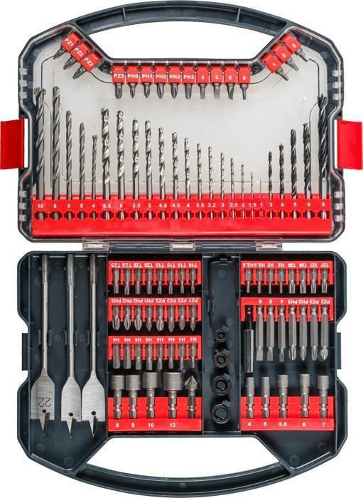 *OFFER* Powerbox 101 pieces. Bit drill set in a sturdy plastic case