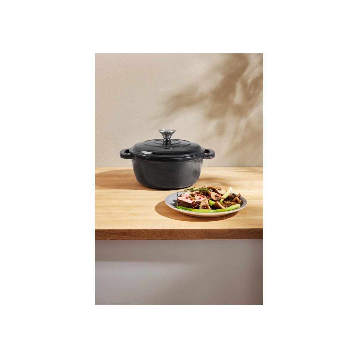 Marmite en fonte premium SILVERCREST® 22 cm / 2,8 litres avec système goutte à goutte