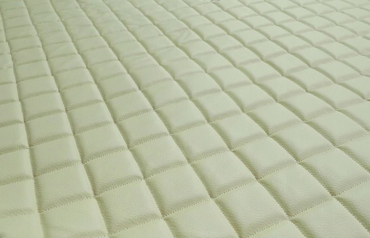 ECO-LEDER-STEPPMATERIAL POLSTERUNG 10 MM Hellbeige