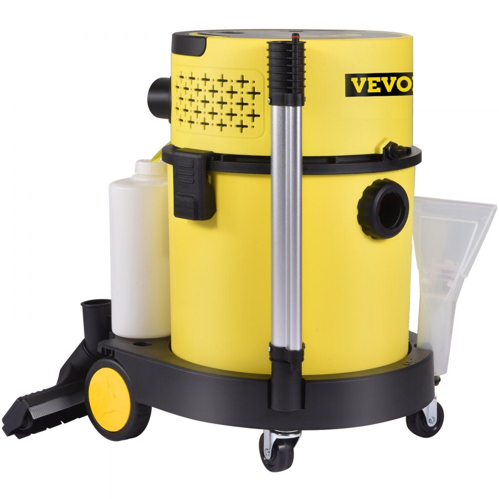 4-in-1 1200W stofzuiger Nat/droog stofzuiger Tapijtreiniger Natstofzuiger 20L capaciteit Bekledingsreiniger HEPA- en sponsfilter Industriële stofzuiger