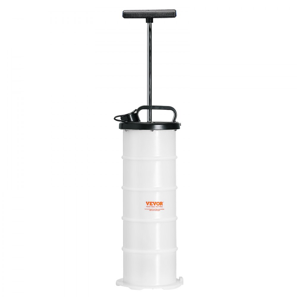Pompe d'aspiration d'huile 6,5 L dispositif d'aspiration d'huile manuel Ø200x550mm pompe de vidange d'huile pompe d'aspiration de voiture pompe à main pompe d'aspiration de liquide adaptée à l'aspiration d'huile moteur, d'huile de transmission, de liquide