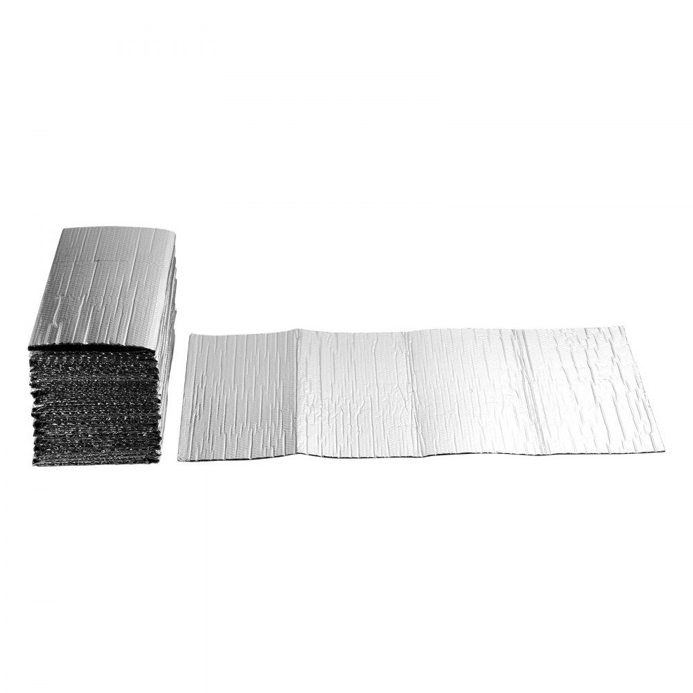 Reflective Film 16 Pack 6mm Thick Aluminum Foil Insulation Film 24" x 48" Double Layer Heat Reflective Bubble Guard Thermal Insulation Rolls for Garage Door Window RV Roof