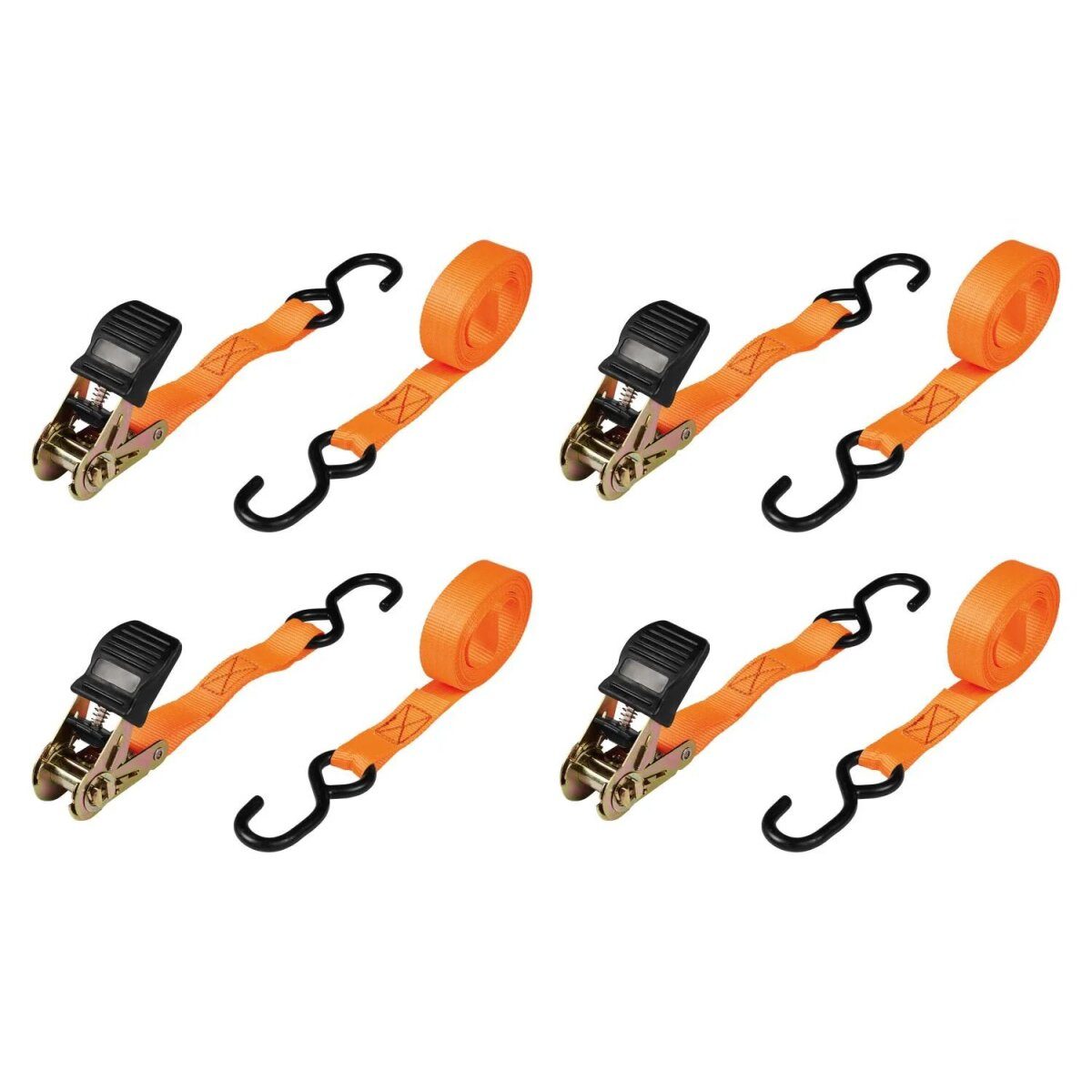 ULTIMATE SPEED® Schwerlast-Ratschenspanngurte-Set, 2-teilig / Ratschenspanngurte-Set, 4-teilig