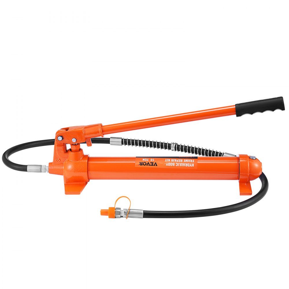 Hydraulische krik Luchtpomp 10T Luchthydraulische krik 135 mm slag Rood Inclusief 100/195/300/500 mm verlengstang Elektrostatisch poederspuiten Autoreparatie