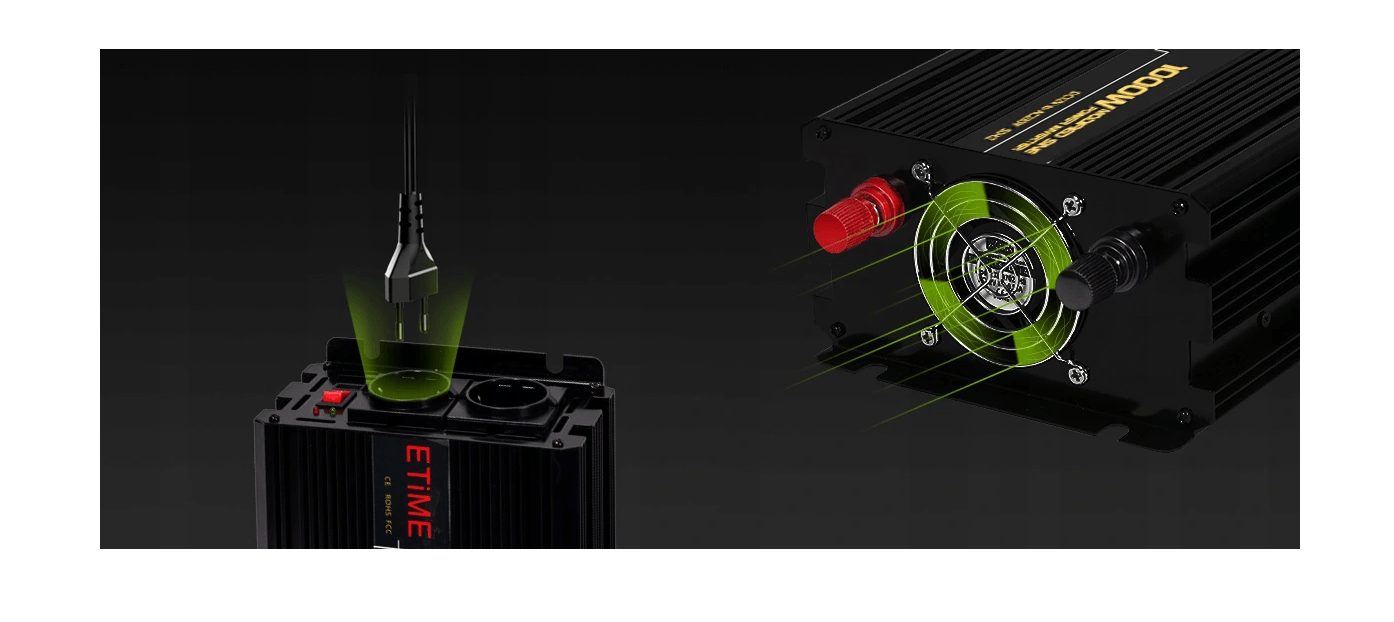 #Meilleure affaire# Convertisseur d'inverseur de puissance 2-24V/210-230V 1000W/2000W