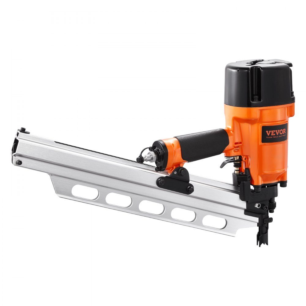 Air Nailer 50 to 90mm 21 Degree Round Head Pneumatic Nail Gun with Dual Trigger Modes and Depth Adjustment 80-120 PSI Pro Air Nailer for Framing, Flooring and Decking