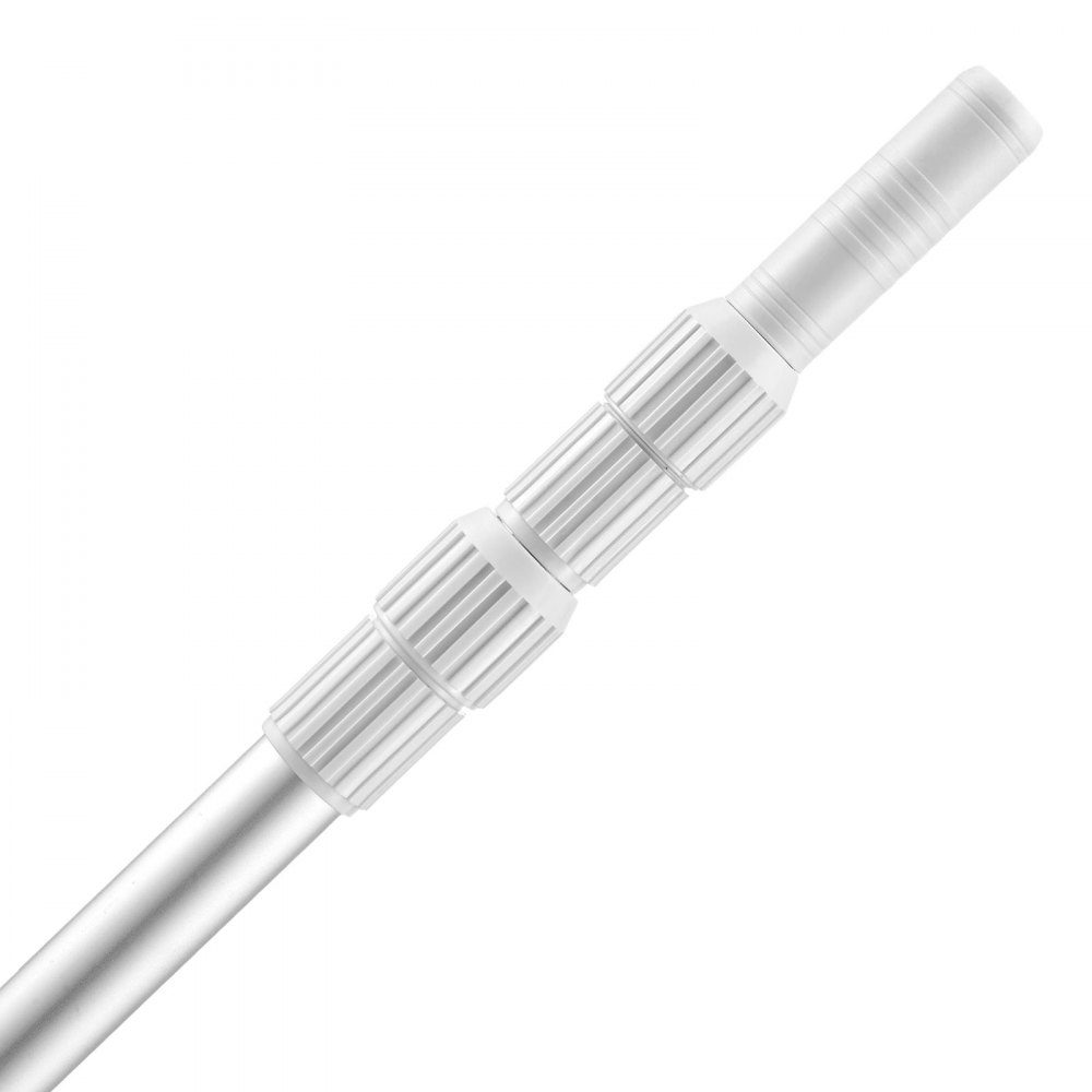 Pool Pole Swimming Pool Pole (1-4.6m), Telescopic Cleaning Poles for Swimming Pools, Professional Adjustable Telescopic Pole with 2 Extension Poles, Cleaning Rod for Brush, Suction Head