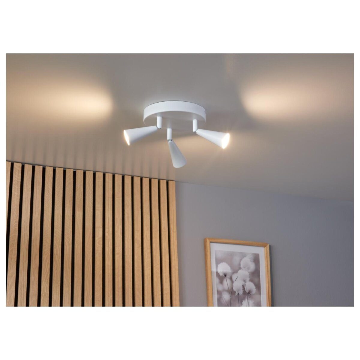 LIVARNO home LED plafondlamp, 3 spots, warm wit