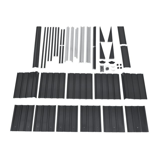 Garage pour robot tondeuse à gazon | Abri de toit pour tondeuse à gazon en métal 86 × 98 × 63 cm