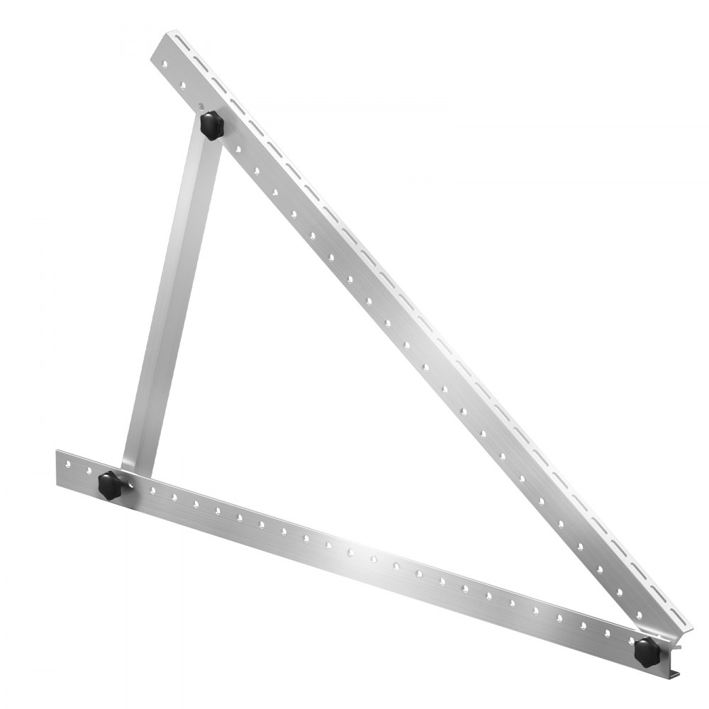 Zonnepaneelbeugels 50" 0-90° verstelbare zonnepaneelbeugels voor 100-550W zonnepanelen, lichtgewicht aluminium beugels met opvouwbare kantelpoten voor campers, daken, boten, off-grid