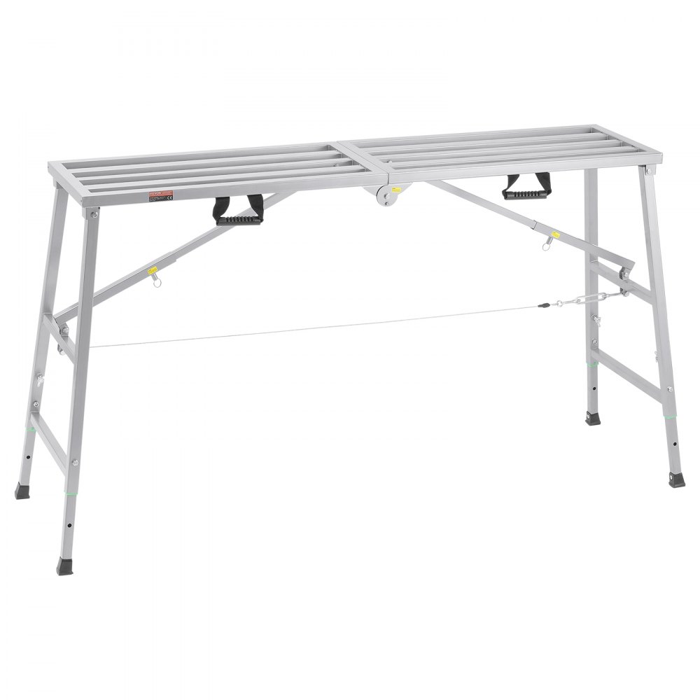Arbeitsplattform, 800–1295 mm, klappbare Trittleiter aus legiertem Stahl, tragbare Arbeitsplattform, Tragfähigkeit 400 kg, Trittleiter für Trockenbau, Malerei, Reinigung, Waschen Arbeitsplattform, 800–1295 mm, klappbare Trittleiter aus legiertem Stahl, tragbare Arbeitsplattform, Tragfähigkeit 400 kg, Trittleiter für Trockenbau, Malerei, Reinigung, Waschen
