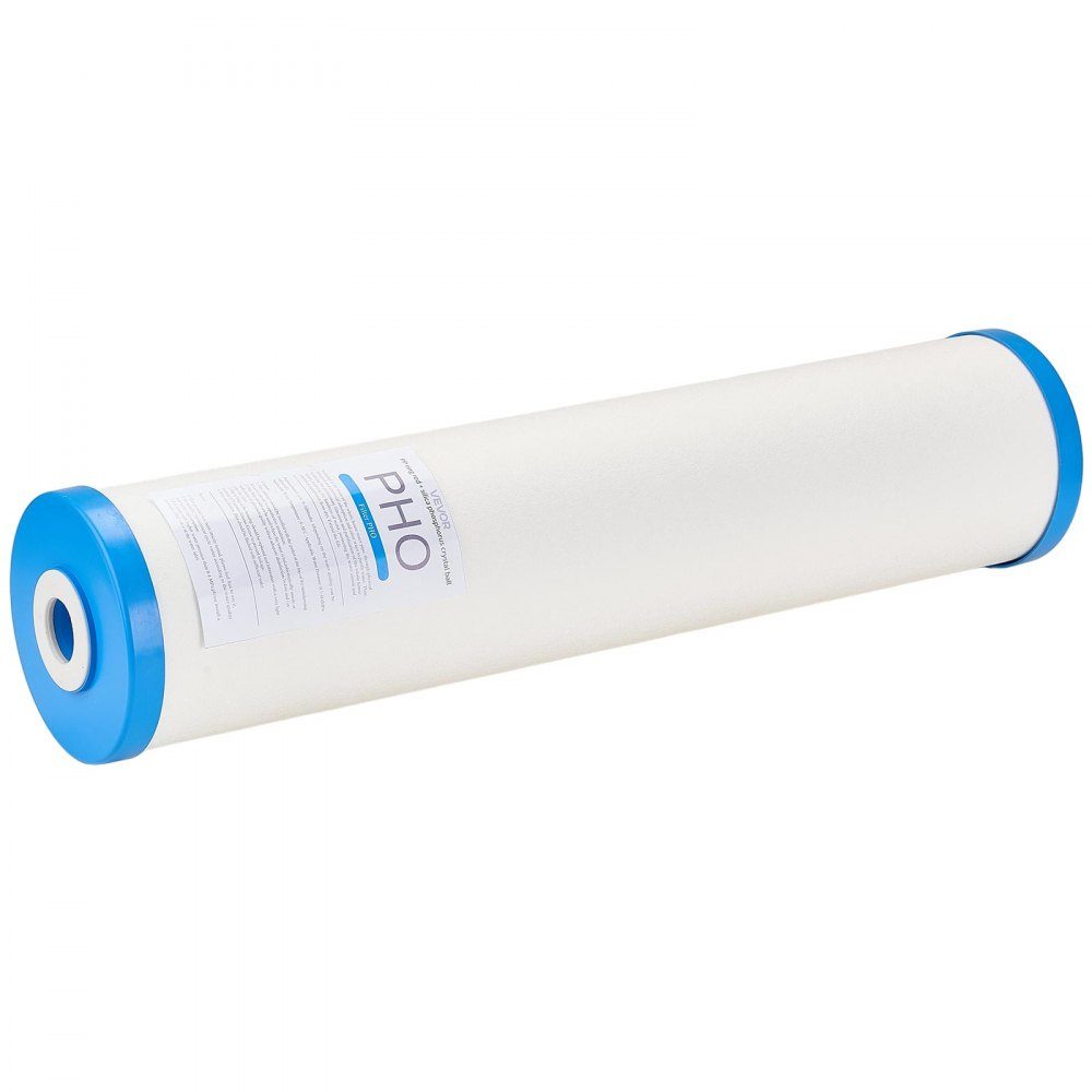 Cartouche de rechange pour filtre à eau pour toute la maison, 115 x 507 mm, filtres inhibiteurs de calcaire en polyphosphate pour système de filtre à eau, filtre anticalcaire réduit le chlore, le mauvais goût et les odeurs