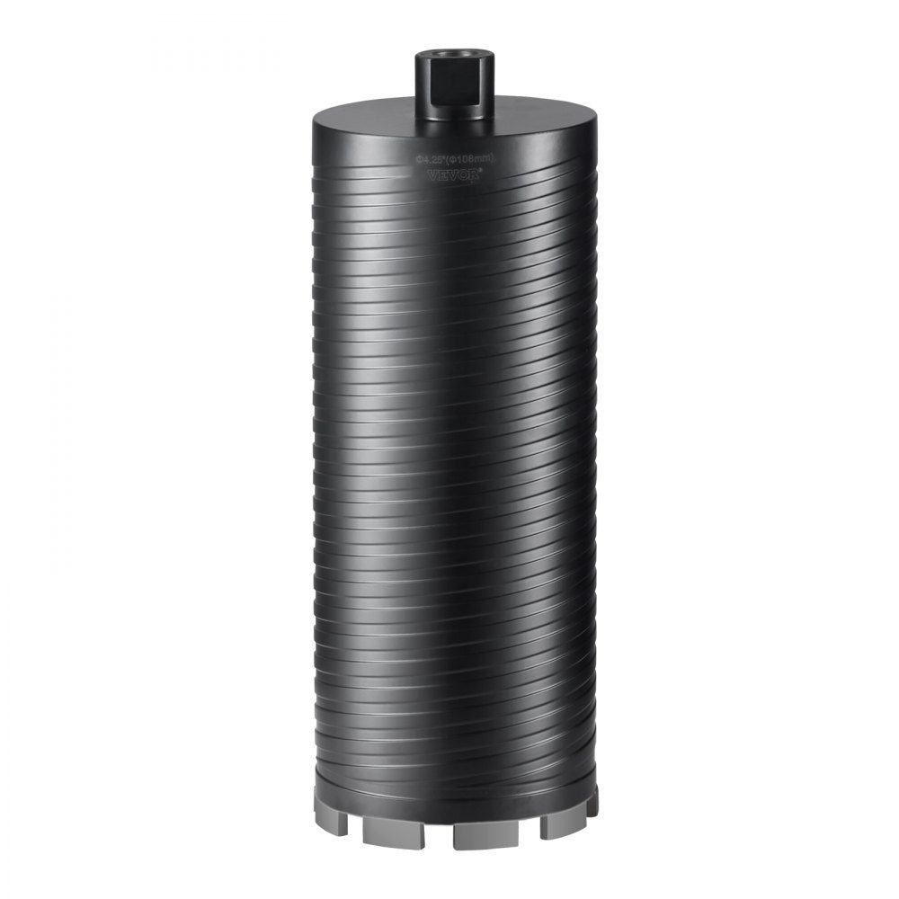 Diamond Core Drill, 108mm Wet/Dry Diamond Core Drill for Bricks and Blocks, Concrete Core Drill with Guide Drill and Saw Blade, 241.3mm Drilling Depth, 5/8"-11 Female Thread