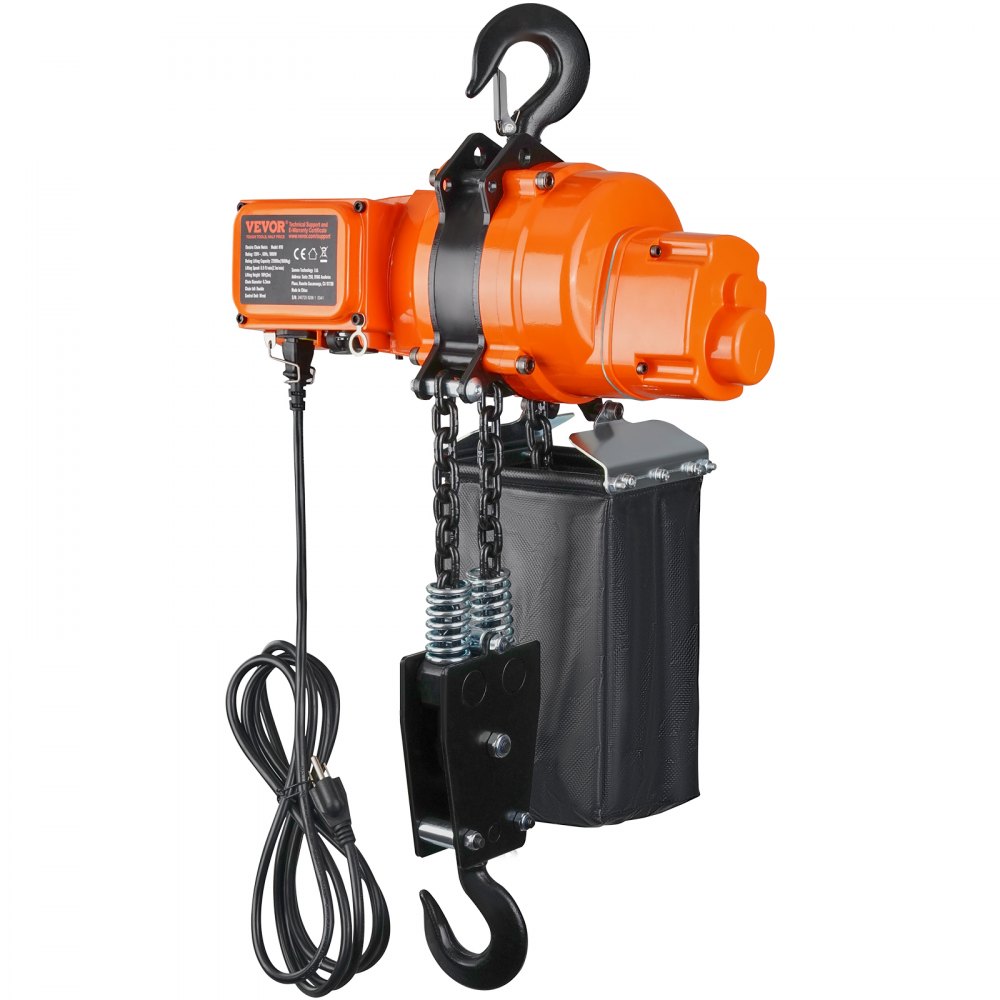 Elektrokettenzug, 998 kg Tragkraft, 3 m Hubhöhe, Seilzug, einphasige elektrische Winde mit G80-Kette, 3 m Kabelfernbedienung, ideal für Garagen, Geschäfte, Hotels Elektrokettenzug, 998 kg Tragkraft, 3 m Hubhöhe, Seilzug, einphasige elektrische Winde mit G80-Kette, 3 m Kabelfernbedienung, ideal für Garagen, Geschäfte, Hotels