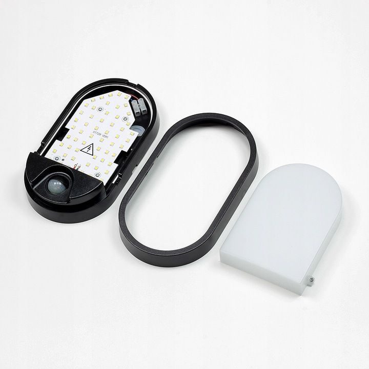 Kinkiet LED, lampa zewnętrzna z czujnikiem ruchu, 15W