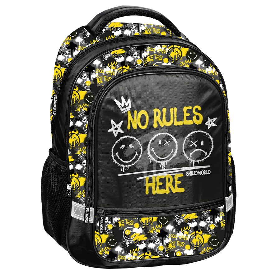 Sac à dos scolaire Smiley – Pas de règles