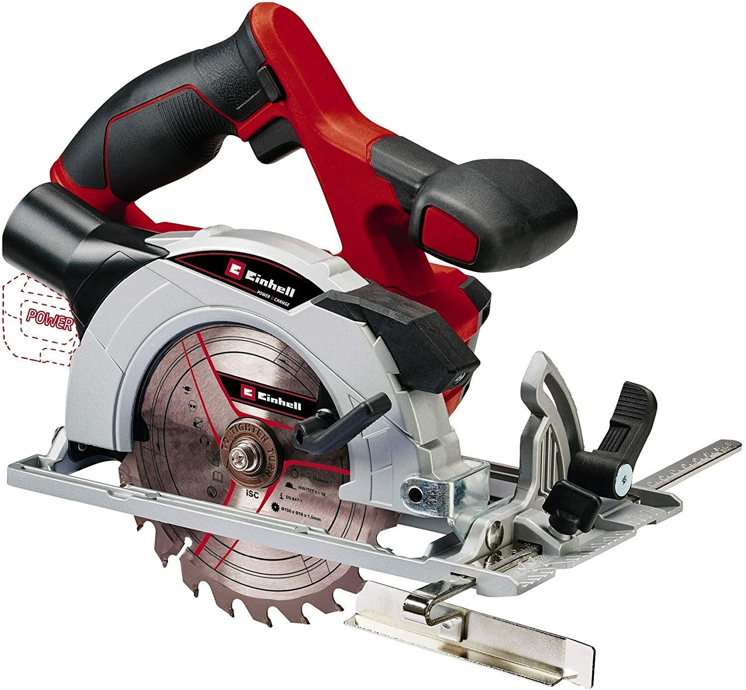 Akumulatorowa piła tarczowa Einhell TE-CS 18/150 Li-Solo Power