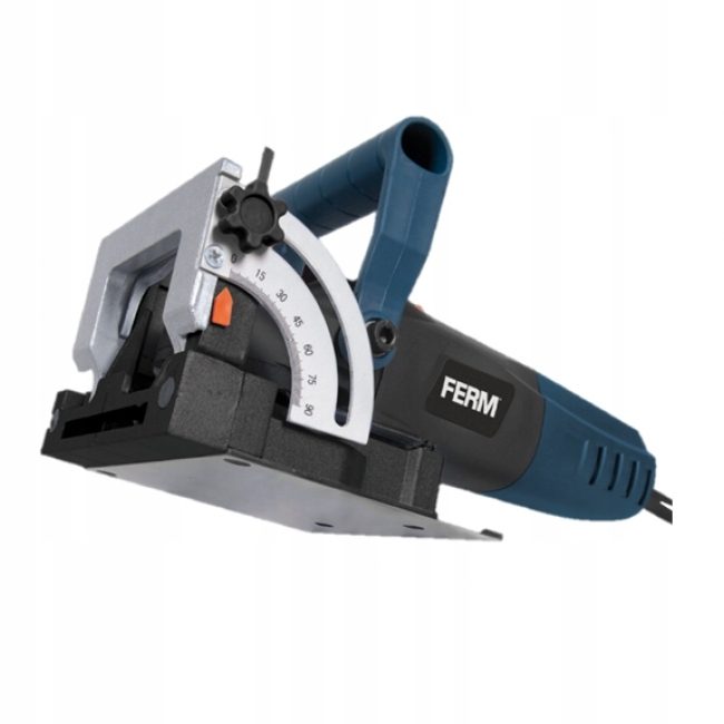Ferm BJM1009 900W Lamellenfräsmaschine Flachdübelfräsmaschine Komplettset mit Koffer