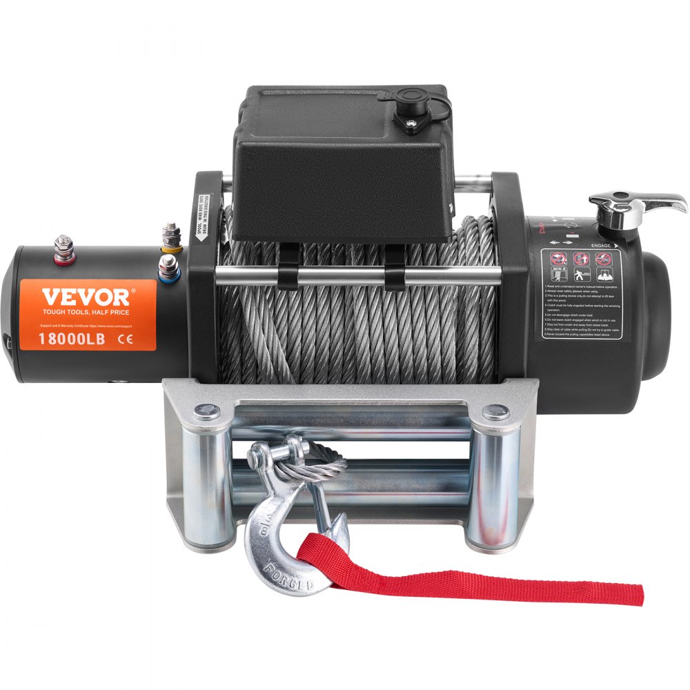 Elektrische Winde, 18.000 lb 12 V DC LKW-Winde mit Φ7/16 Zoll x 85 Fuß Stahlseilrollenführung, kabelloser und kabelgebundener Fernbedienung, IP55 wasserdicht zum Abschleppen von SUVs, Jeeps, LKWs, Anhängern und Booten Elektrische Winde, 18.000 lb 12 V DC LKW-Winde mit Φ7/16 Zoll x 85 Fuß Stahlseilrollenführung, kabelloser und kabelgebundener Fernbedienung, IP55 wasserdicht zum Abschleppen von SUVs, Jeeps, LKWs, Anhängern und Booten