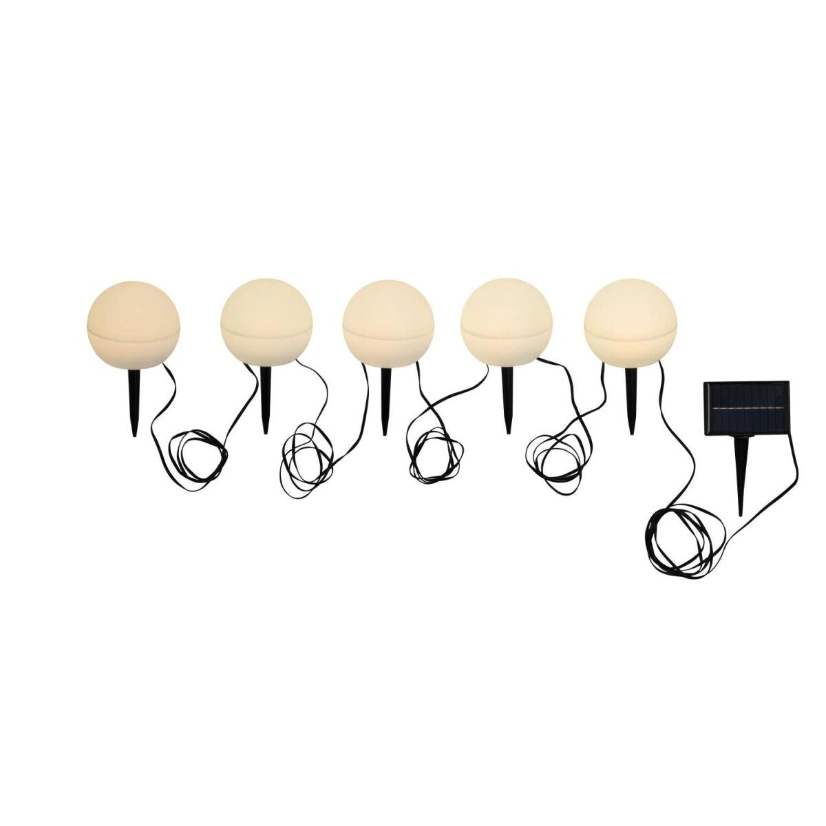 LIVARNO HOME RGB Solar-Bodenlichterkette, mit Erdspießen (Kugel)