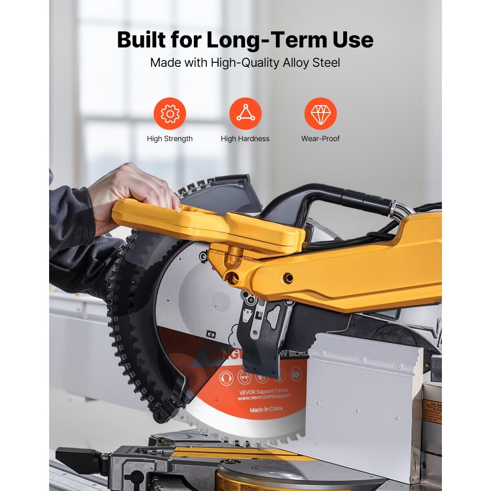 Circular Saw Blade (355mm diameter, 72 sharp teeth and 2.4mm thickness), ideal for steel, aluminum, compatible with circular saws, alloy steel saw blade with noise-reducing heat dissipation, 1 piece