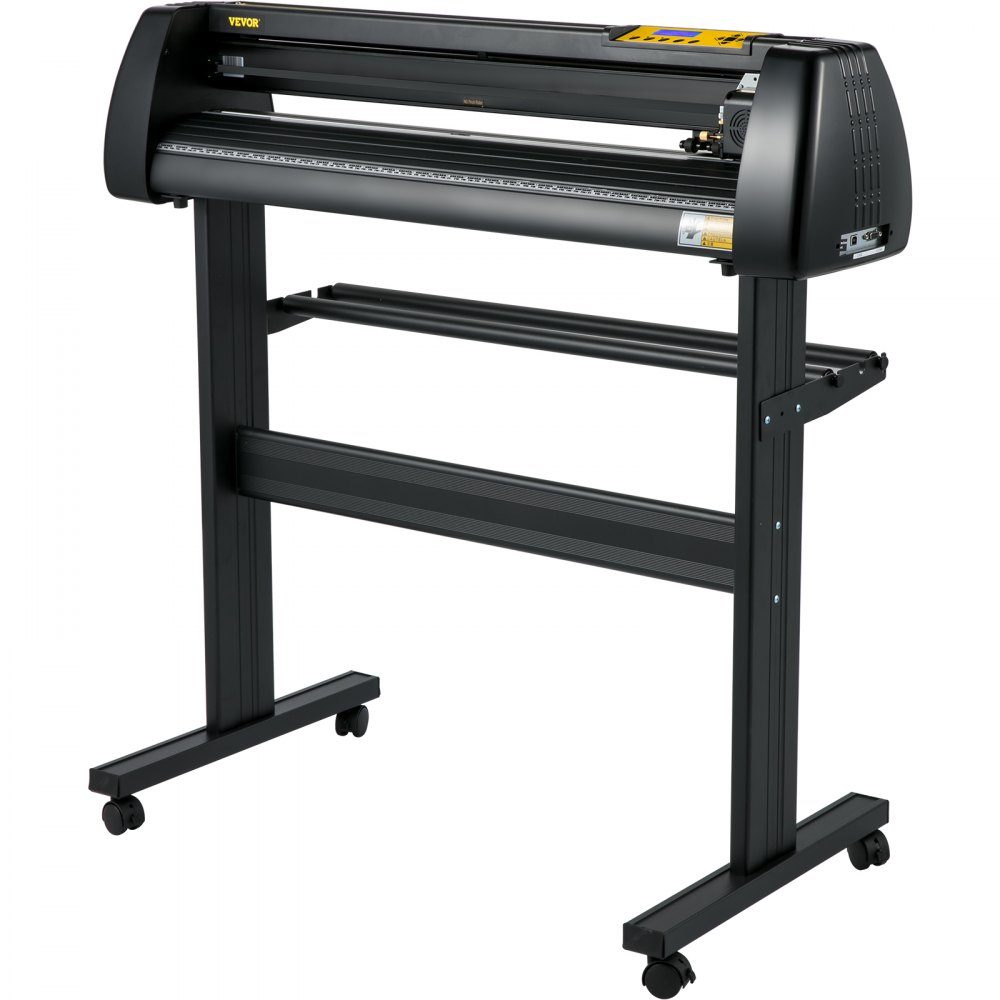 Machine de découpe de vinyle, traceur de découpe à alimentation papier de 870 mm, imprimante vinyle avec force et vitesse réglables, kit de création de panneaux compatible Windows avec logiciel Signmaster