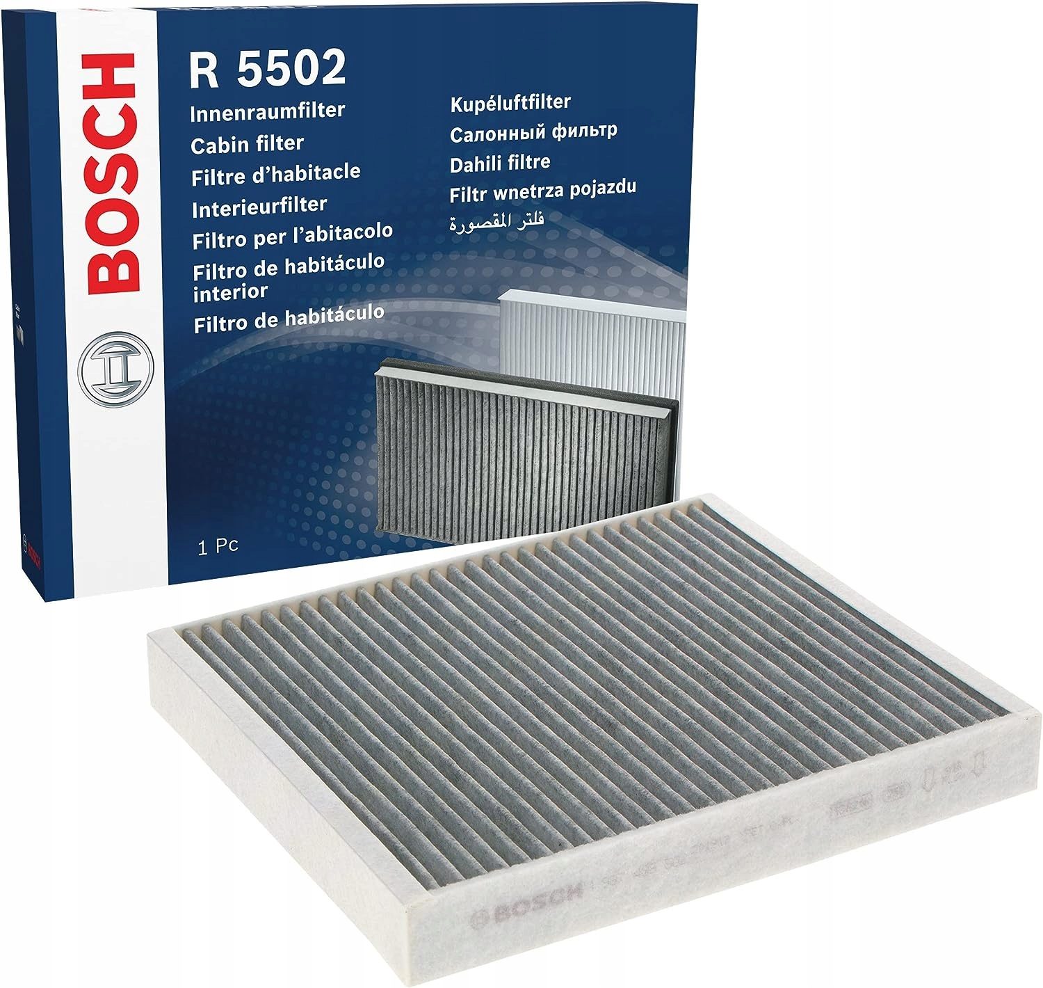 Bosch 1 987 435 502 Filtre d'habitacle au charbon