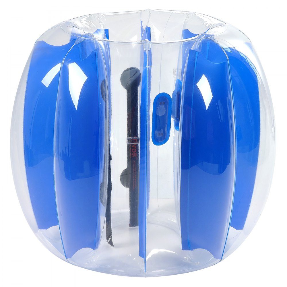 Aufblasbarer Bumper-Ball (1 Stück), 1,2 m, robust, 0,5 mm dick, PVC, Blasenklopfer, Kollisionsball für Outdoor-Sport, Mannschaftsspiele, Spielzeug für Yard Park (blaue Streifen)