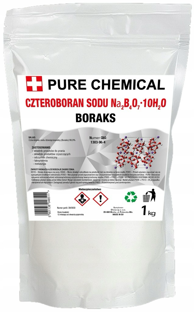 BORAX PURE BORAX SODIUM TETRABORANATE AR 1 kg BORAX PURE BORAX SODIUM TETRABORANATE AR 1 kg