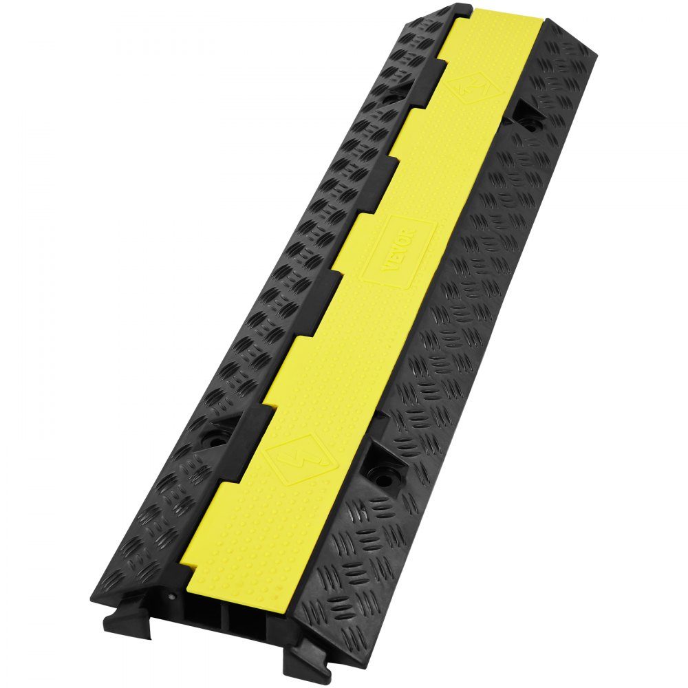 Rampe de Protection de câble, 5 pièces, 2 canaux, 98x24x4.5cm, 12000 lbs, fil de charge, rampe de couverture de câble – Réf. HT-23454