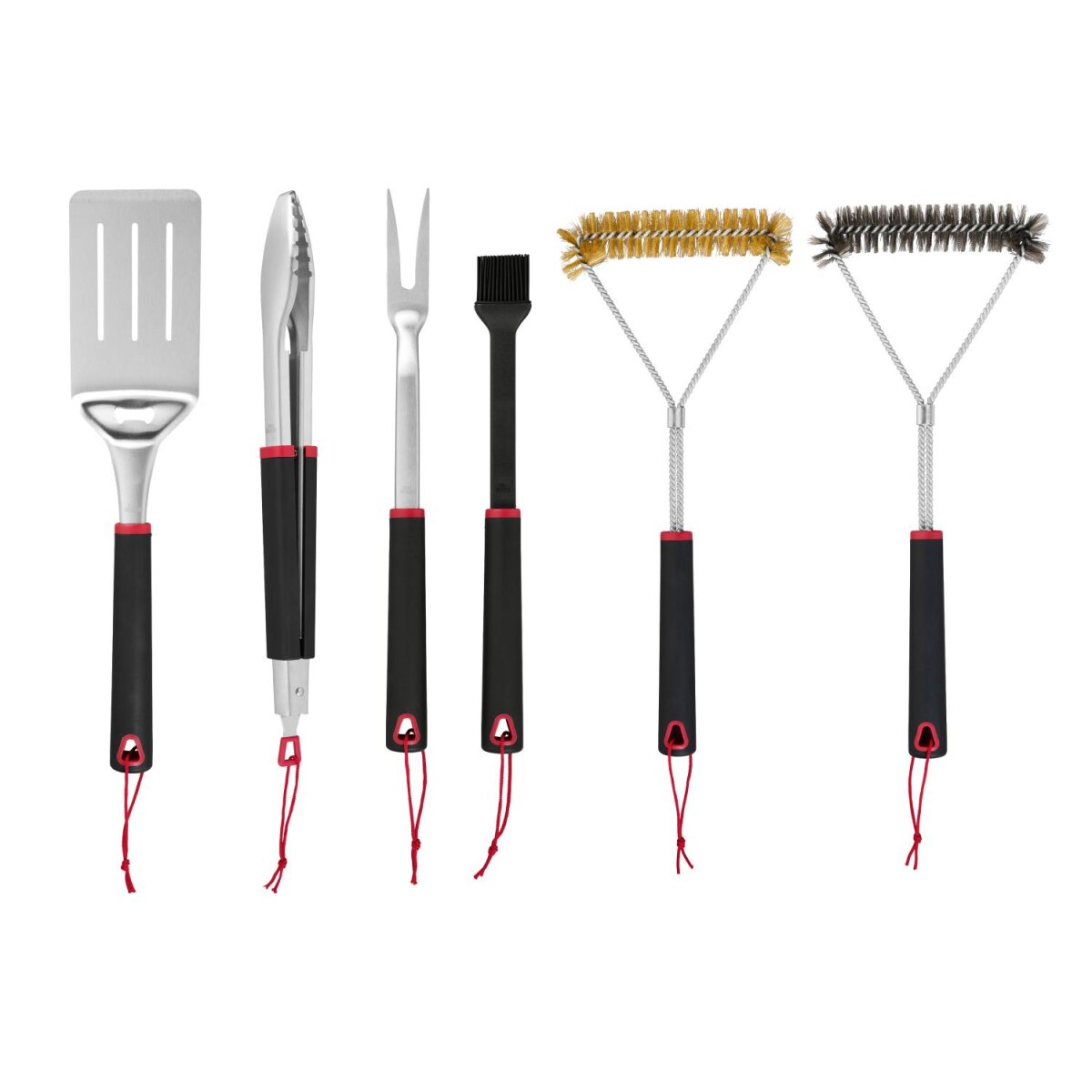 GRILLMEISTER spatule à grill / pince à grill / fourchette à grill + brosse à mariner / brosses à grill GRILLMEISTER spatule à grill / pince à grill / fourchette à grill + brosse à mariner / brosses à grill