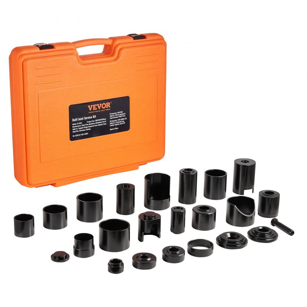 25-teiliges Kugelgelenk-Abzieher-Kugelgelenk-Abzieher-Set, 520 x 430 x 90 mm Universal-Kugelgelenk-Quetschwerkzeug-Set, Karbonstahl-Auto-Werkzeug-Set mit Box-Kugelgelenk-Abzieher