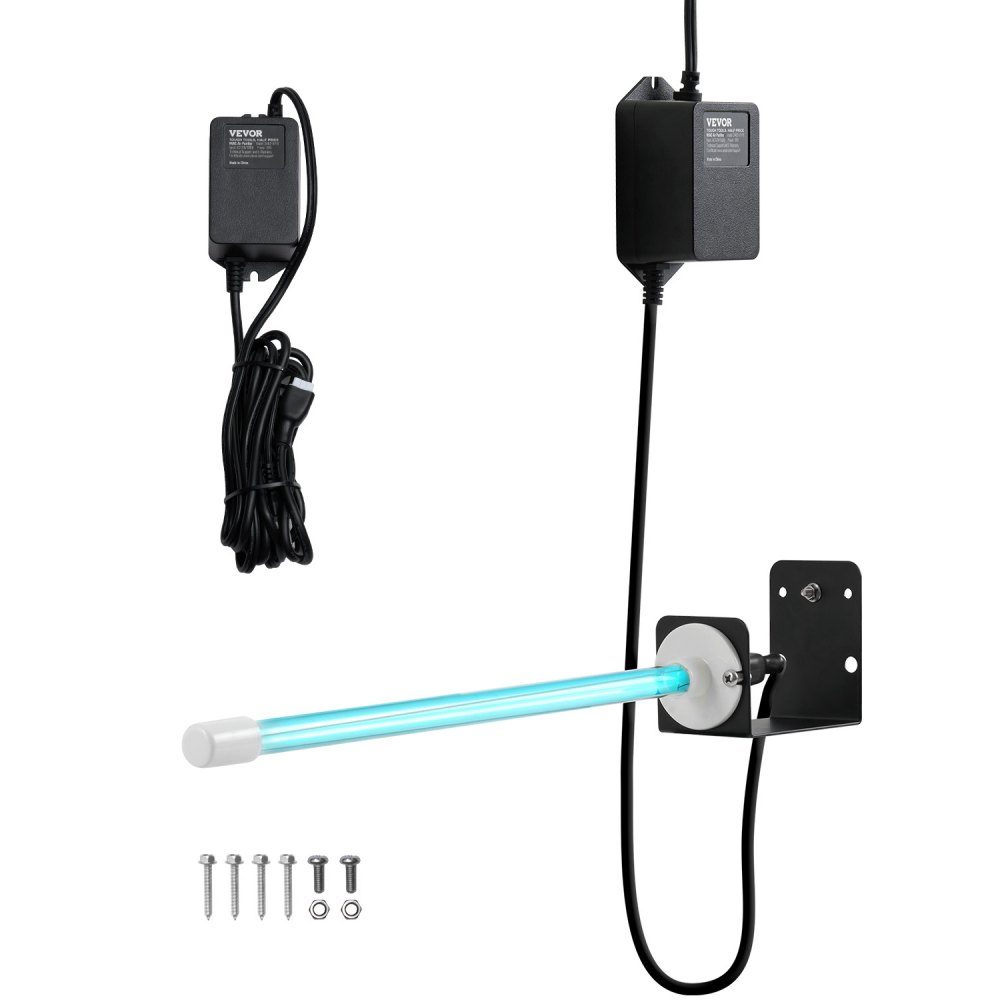 HVAC-luchtreiniger, 18 W 254nm UV UVC-lichtspoelreiniger met magneet in kanaal voor AC-kanalen (airconditioners), luchtwasser met 1 reservelamp, HVAC UV-lampen, luchtreiniger voor airconditioners