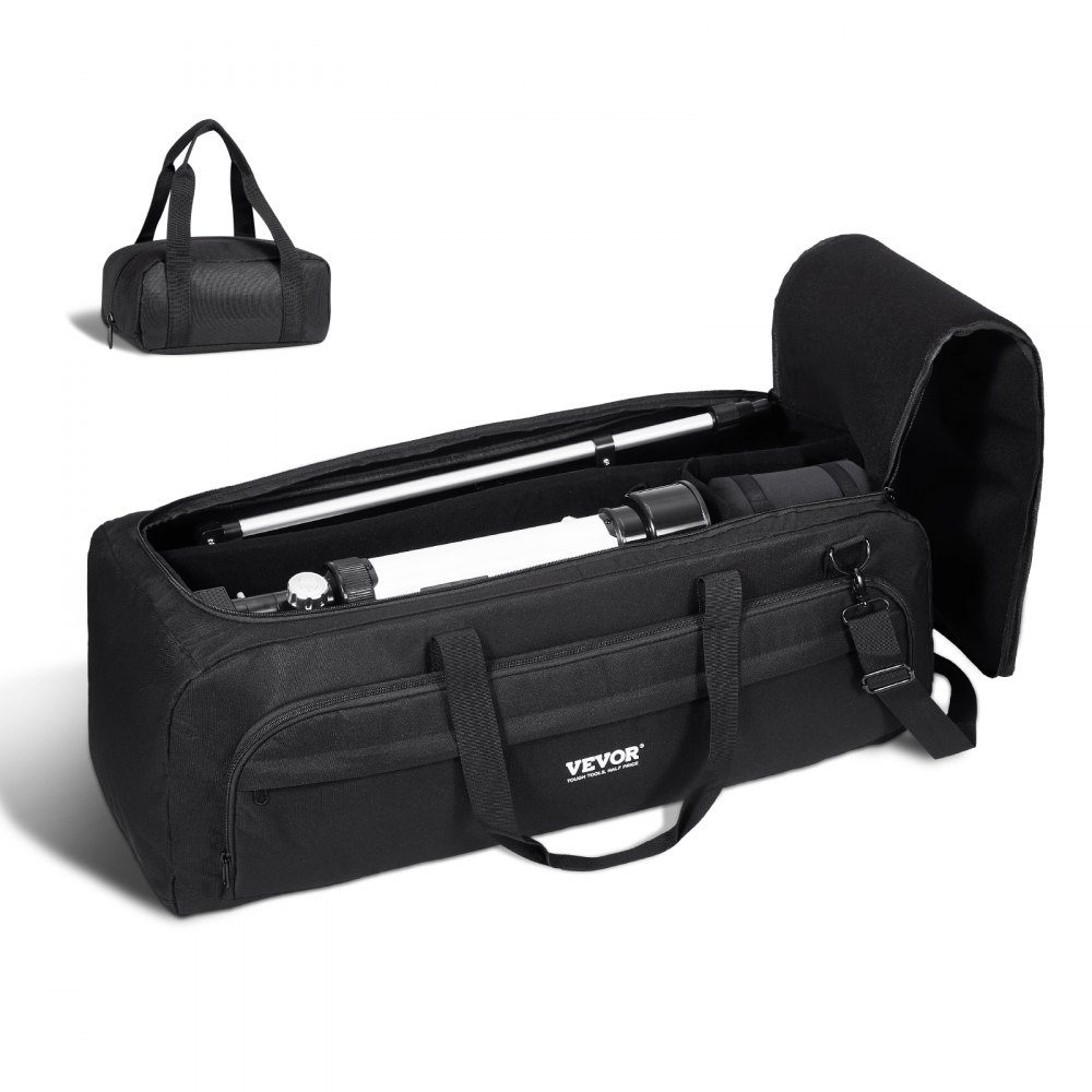 Sac de transport pour télescope, sac de transport pour télescope de 770 mm avec boucles fixes, plusieurs poches et séparateur amovible pour télescopes, sac de transport pour télescope pour sécuriser le tube optique et le trépied