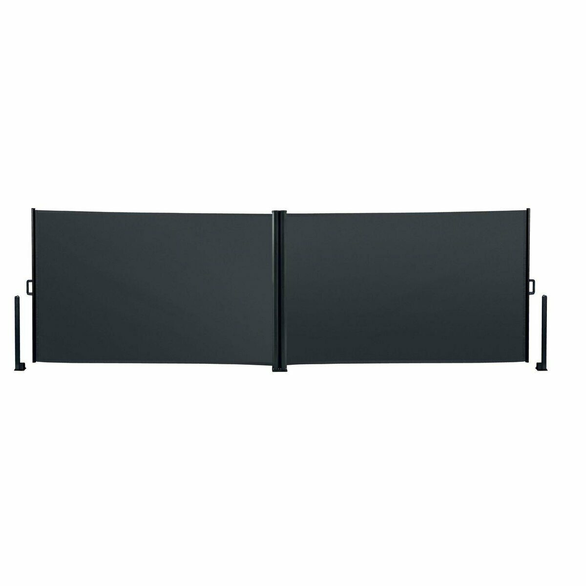 Double-sided awning privacy screen anthracite 160 x 600 cm NEW with 2 year guarantee