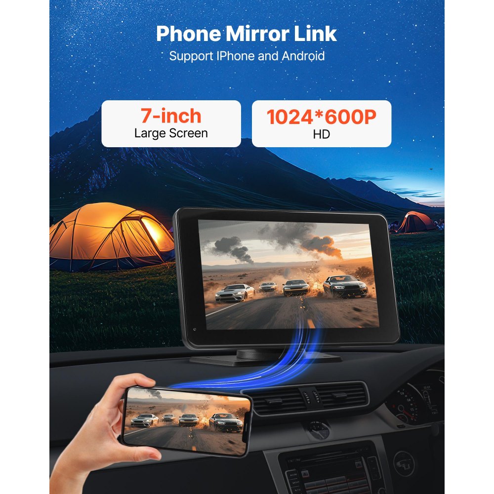 Kabelloses Autoradio (177,8 mm) HD-Radio mit Touchscreen, kompatibel mit Apple CarPlay & Android Auto, CarPlay-Bildschirm mit Rückfahrkamera, Sprachsteuerung, Spiegelverbindung, Bluetooth-GPS-Navigation Kabelloses Autoradio (177,8 mm) HD-Radio mit Touchscreen, kompatibel mit Apple CarPlay & Android Auto, CarPlay-Bildschirm mit Rückfahrkamera, Sprachsteuerung, Spiegelverbindung, Bluetooth-GPS-Navigation