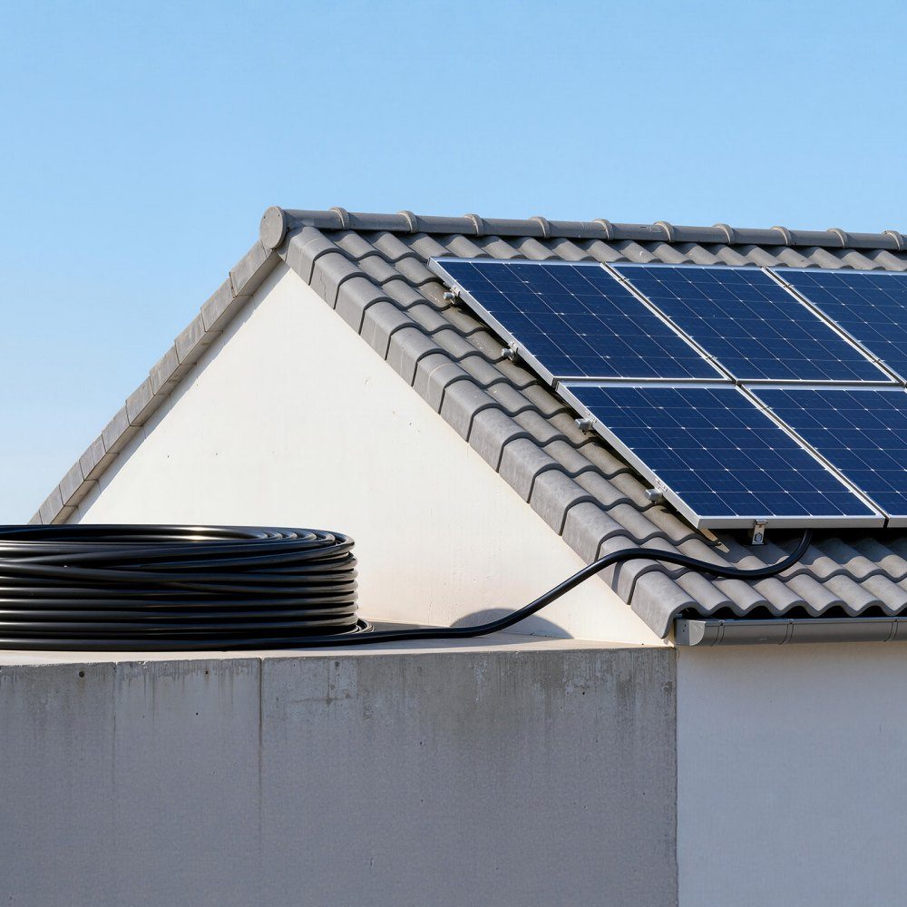 Rallonge de câble solaire 19,9 m noir et 19,9 m rouge 10 AWG Câble d'extension solaire avec connecteurs MC4, câble en cuivre étamé étanche IP67, câble solaire pour systèmes photovoltaïques
