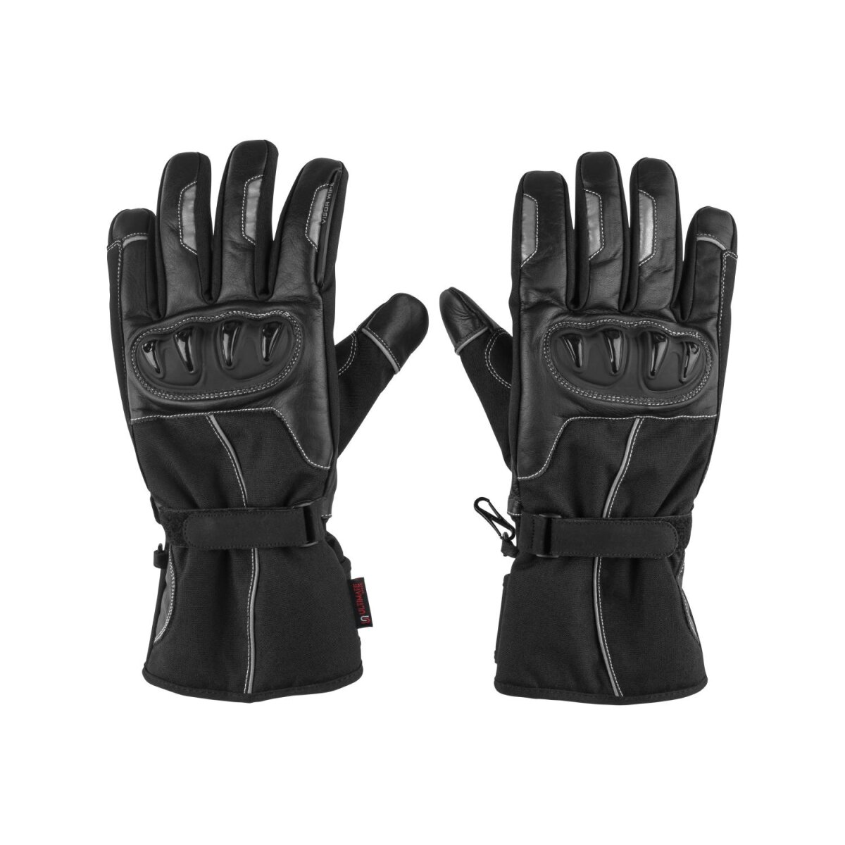 Damskie/męskie rękawice motocyklowe ULTIMATE SPEED®, 8, czarne Damskie/męskie rękawice motocyklowe ULTIMATE SPEED®, 8, czarne