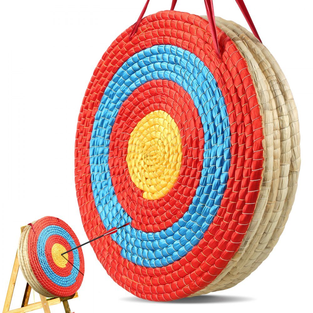508mm Archery Target, Handmade Straw Bow Target for Recurve Bow, Compound Bow or Longbow, Traditional Bow Arrow Target for Kids, Teens, Adults, Archery