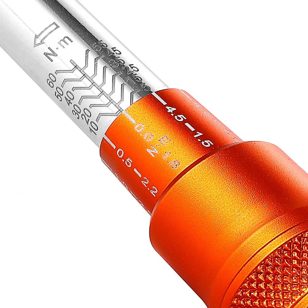 Click Torque Wrench, 3/8" Drive 5-60Nm Two Way Torque Wrench with Sockets, Extension and Drill, 72 Teeth ± 3% High Precision Alloy Steel for Car Repair