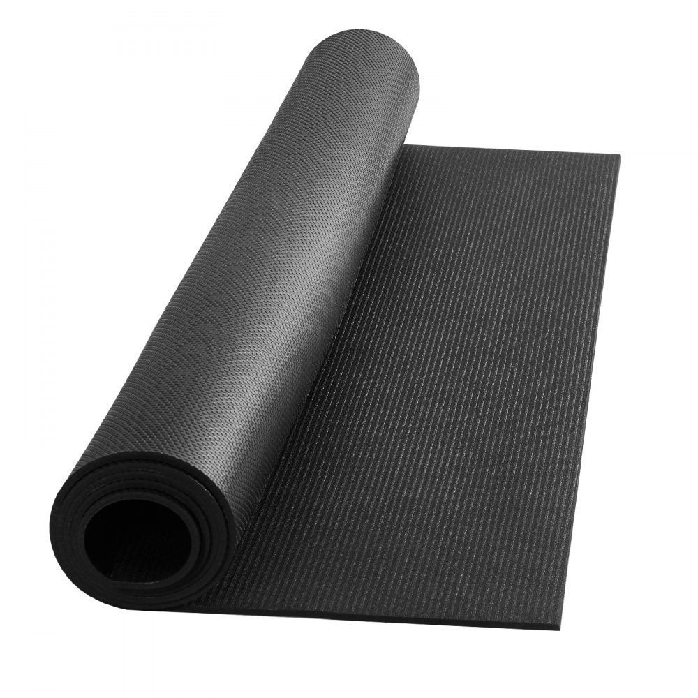 Trainingsmatte, rutschfeste Premium-Yogamatte mit hoher Dichte, Übungs-Yogamatte für Männer und Frauen, Fitness- und Trainingsmatte mit Tasche und Gurt, für alle Arten von Heim-Yoga, Pilates und Bodentraining (2,4 x 1,8 m)