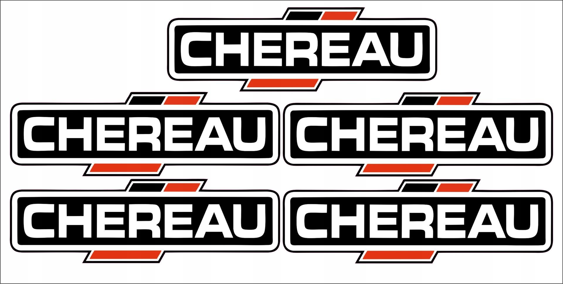 Chereau kipper STICKER TRAILER IR MAN IVECO DAF Actros MAN Mercedes Set 2