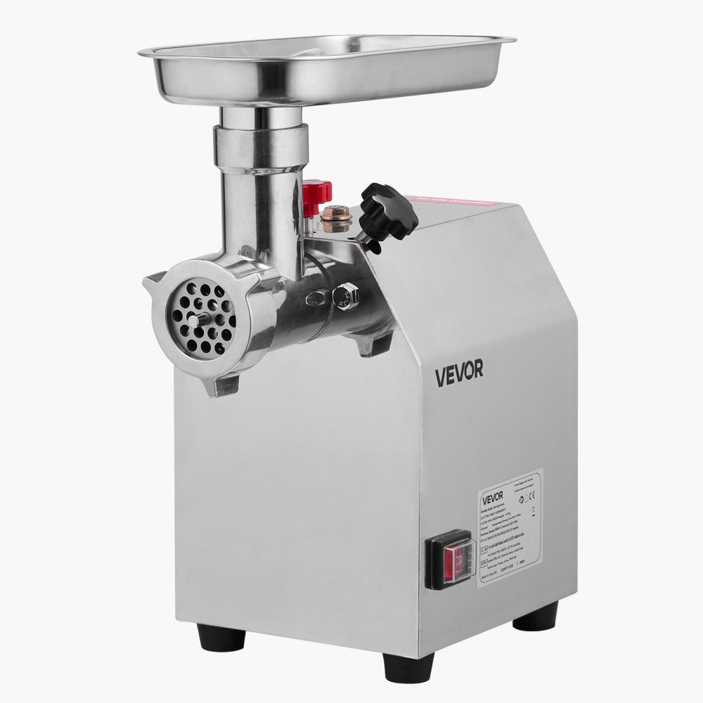 2.3kg/min Capacity Electric Meat Grinder, 600W Industrial Tabletop Meat Grinder with Blade and Grinding Plate, Sausage Machine, Stainless Steel Commercial Meat Grinder for Kitchen Restaurant