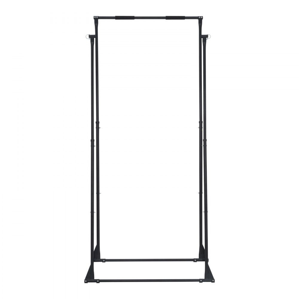 Support de balançoire pour support de yoga avec max. Capacité de charge de 200 kg et mousse EVA et réglage horizontal à 4 niveaux et vertical à 6 niveaux, cadre de hamac multifonctionnel (cadre uniquement)