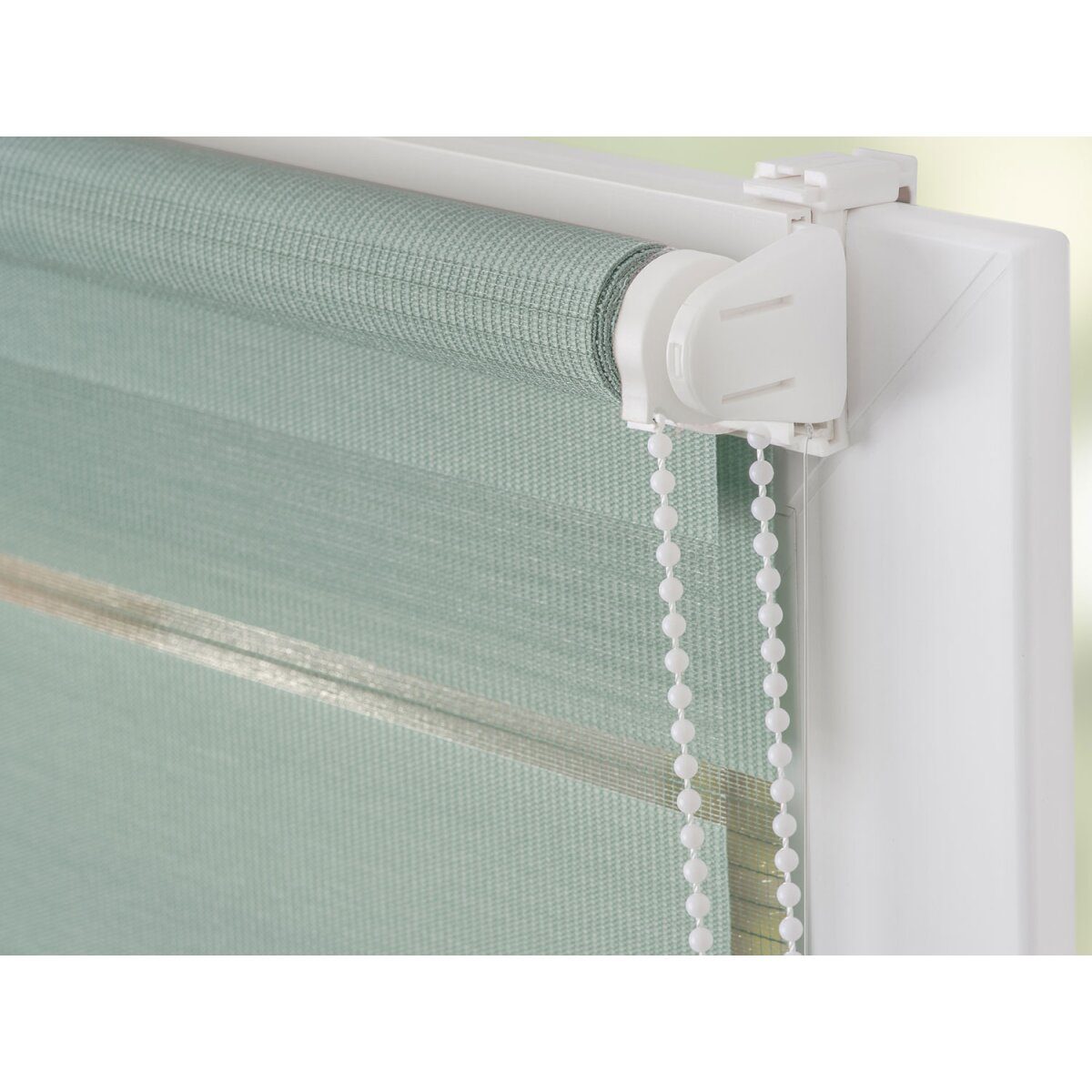Duo-Rollo Klemmfix, ohne Bohren, gespannt, blickdicht, ab 45 x 150 cm