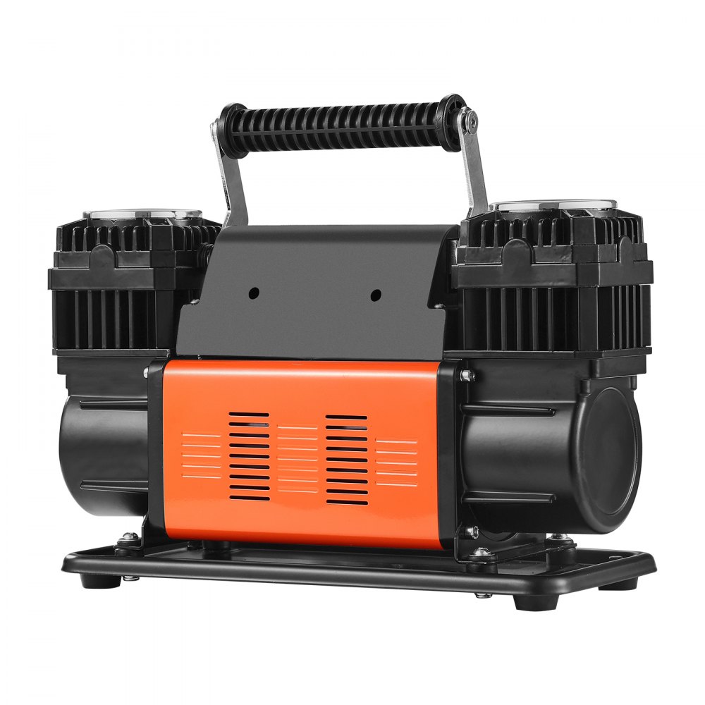 10.6 CFM Heavy Duty Air Compressor, 30s Fast Inflation | Portable Dual Cylinder Tire Inflator 12V 150 PSI Off-Road Air Pump with Adapters for Trucks, Cars, SUVs, 4x4 Vehicles, RVs