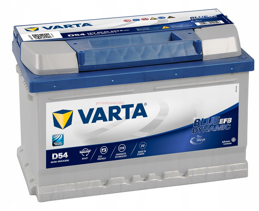 Varta Efb Blue D54 65ah 650a P+